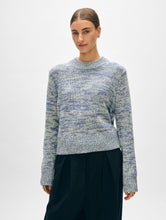 Load image into Gallery viewer, Cashmere Wide Rib Trim Crewneck