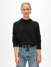 Load image into Gallery viewer, Cashmere Wide Rib Trim Crewneck