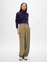 Load image into Gallery viewer, Cashmere Wide Rib Trim Crewneck