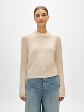 Load image into Gallery viewer, Cashmere Wide Rib Trim Crewneck