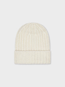 Cashmere Blend Ribbed Beanie