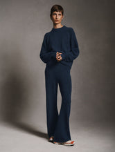 Load image into Gallery viewer, Merino Cashmere Bouclé Wide Leg Pant