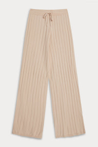 CHRISTIE RIBBED WIDE LEG PANT