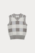 Load image into Gallery viewer, TALULAH PLAID CASHMERE SWEATER VEST