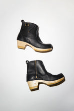 Load image into Gallery viewer, No.6 5&quot; Leather Clog Buckle Boot on Mid Heel in Black