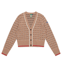 Load image into Gallery viewer, GEO JACQUARD CARDIGAN