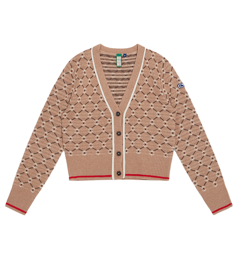 GEO JACQUARD CARDIGAN