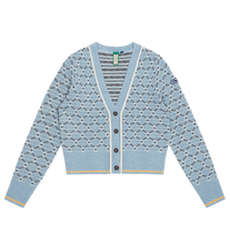 Load image into Gallery viewer, GEO JACQUARD CARDIGAN