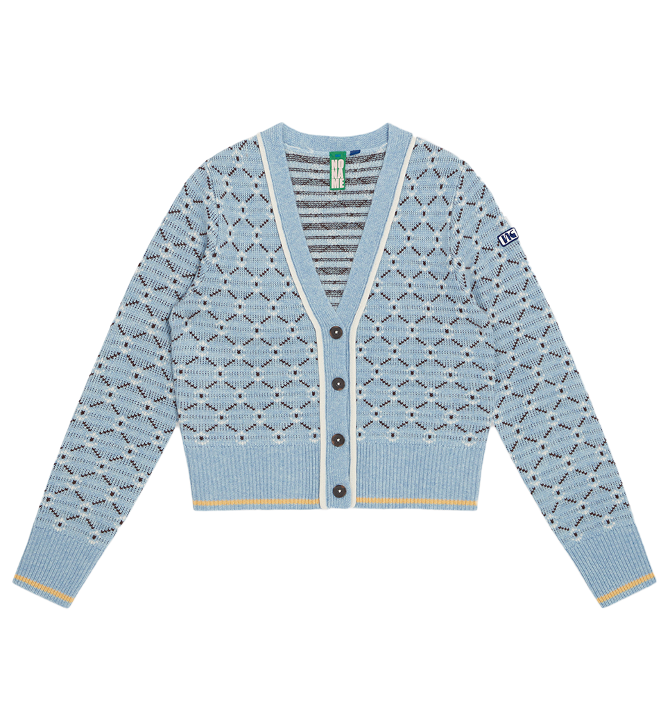 GEO JACQUARD CARDIGAN