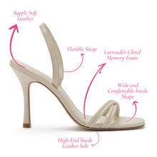 Load image into Gallery viewer, Annie Sandal In Ivory Leather