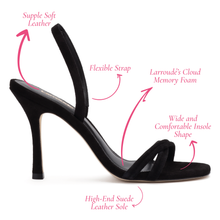 Load image into Gallery viewer, Annie Sandal In Black Suede