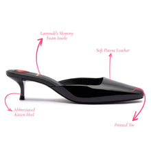 Load image into Gallery viewer, Amal Mule In Black Patent Leather