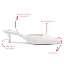 Load image into Gallery viewer, Amal Mule In White Patent Leather