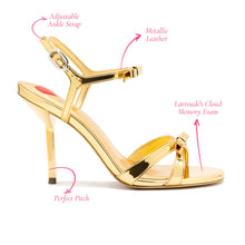 Load image into Gallery viewer, Brooks Sandal In Gold Specchio