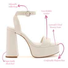 Load image into Gallery viewer, Dolly Sandal In Ivory Leather