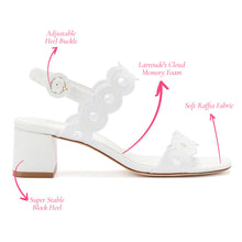 Load image into Gallery viewer, Florence Broderie Sandal In White Raffia