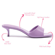 Load image into Gallery viewer, Greta Mule In Lilac Patent Leather