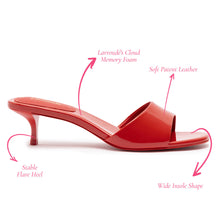 Load image into Gallery viewer, Greta Mule In Scarlet Patent Leather