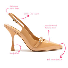 Load image into Gallery viewer, Ines Hi Pump in Tan Patent Leather