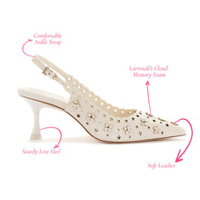 Load image into Gallery viewer, Jasmine Pump In Ivory Leather