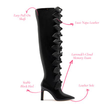 Load image into Gallery viewer, Larroudé for Jonathan Cohen: Tie Boot In Black Leather