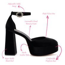 Load image into Gallery viewer, Ari Pump In Black Velvet