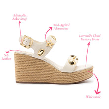 Load image into Gallery viewer, Madison Espadrille In Ivory Leather