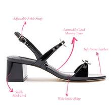 Load image into Gallery viewer, Tinx Block In Black Patent Leather