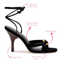 Load image into Gallery viewer, Verona Strappy Sandal In Black Suede