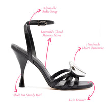 Load image into Gallery viewer, Amore Sandal in Black Leather