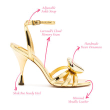 Load image into Gallery viewer, Amore Sandal in Gold Specchio