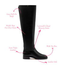 Load image into Gallery viewer, Anne Hi Boot In Black Leather