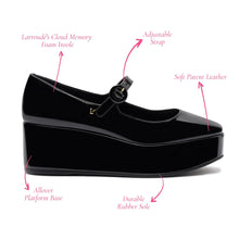 Load image into Gallery viewer, Blair Flatform In Black Patent Leather