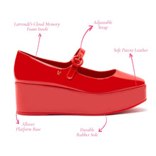 Load image into Gallery viewer, Blair Flatform In Scarlet Patent Leather