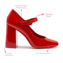 Load image into Gallery viewer, Blair Hi Pump In Scarlet Patent Leather