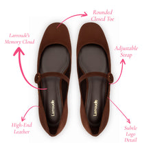 Load image into Gallery viewer, Blair Ballet Flat In Brown Suede