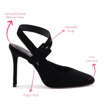 Load image into Gallery viewer, Deena By Larroudé Pump In Black Suede