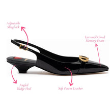 Load image into Gallery viewer, Franca Pump In Black Patent Leather