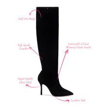 Load image into Gallery viewer, Kate Slouch Boot In Black Suede