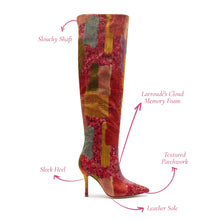 Load image into Gallery viewer, Larroudé x Markarian Boot In Red Patch Work Fabric