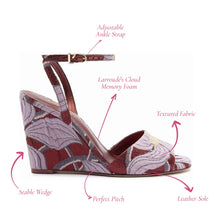 Load image into Gallery viewer, Larroudé x Markarian Wedge In Red Floral Dutel