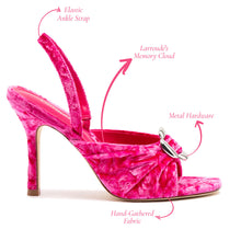 Load image into Gallery viewer, Mayfair Sandal In Pink Velvet