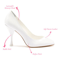 Load image into Gallery viewer, Michelle Pump In White Patent Leather