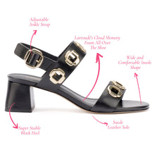 Load image into Gallery viewer, Milan Sandal In Black Leather