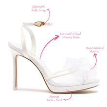 Load image into Gallery viewer, Salma Platform Sandal In White Satin