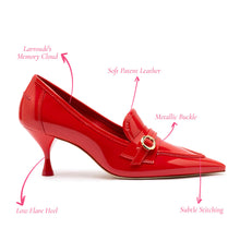 Load image into Gallery viewer, Susan Pump In Scarlet Patent Leather