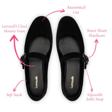 Load image into Gallery viewer, Verona Ballet Flat In Black Suede