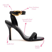 Load image into Gallery viewer, Verona Sandal In Black Leather