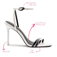 Load image into Gallery viewer, Vesper Sandal In White Leather