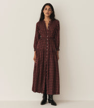 Load image into Gallery viewer, ANNIKA DRESS -- ROUGE COUNTRYSIDE PLAID